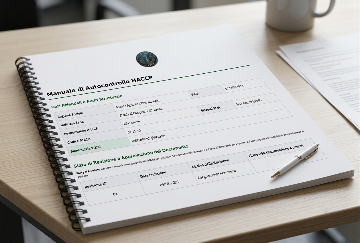 Anteprima Manuale HACCP personalizzato